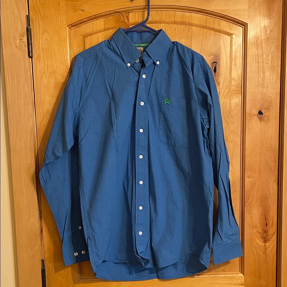 Cinch Men's Deep Blue Casual Button-Down Shirt